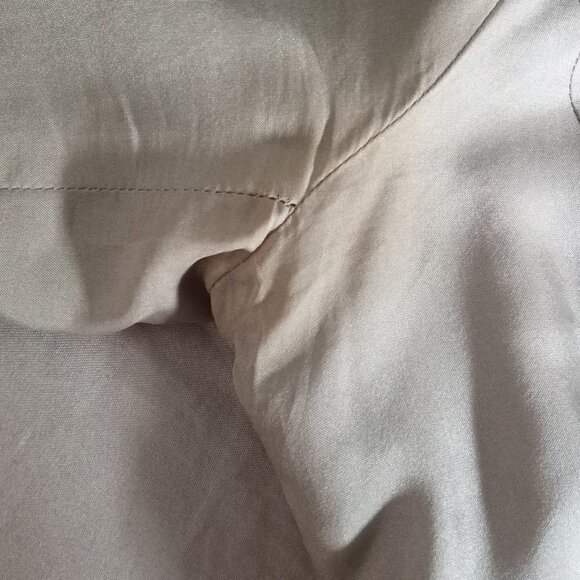 Eileen Fisher Petite Taupe Ripple Bindu Silk Jacket - Picture 6 of 9